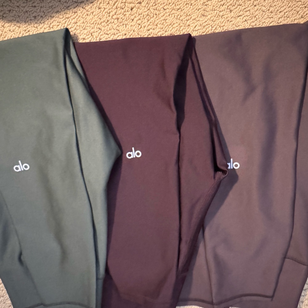 ALO YOGA High-Waist 7/8 Airlift Leggings Lot Bundle Small  excellent